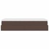 VidaXL Cadre de lit ottoman avec matelas marron 90x200 cm similicuir
