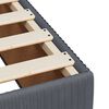 vidaXL Sommier &agrave; lattes de lit et matelas Gris fonc&eacute; 180x200cm Velours