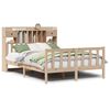 vidaXL Lit biblioth&egrave;que sans matelas 150x200 cm bois massif de pin
