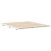 vidaXL Cadre de lit sur&eacute;lev&eacute; Blanc 200 x 200 cm Bois massif en pin