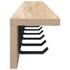 vidaXL Porte-manteau mural Ch&ecirc;ne Sonoma 100 x 10,5 x 10,5 cm