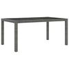vidaXL Salon de jardin 7 pcs avec coussins R&eacute;sine tress&eacute;e Gris