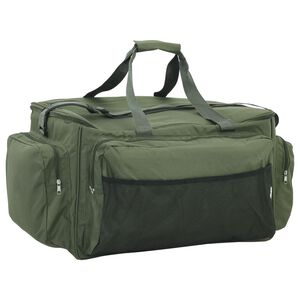vidaXL Sac de p&ecirc;che imperm&eacute;able vert fonc&eacute; tissu oxford