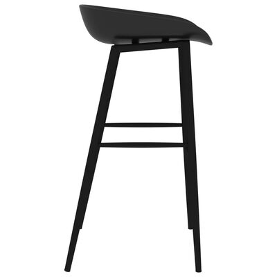 vidaXL Ensemble de bar 5 pcs Noir