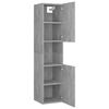 vidaXL Armoire de salle de bain Gris b&eacute;ton Bois d'ing&eacute;nierie