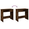 vidaXL Bureau ch&ecirc;ne fum&eacute; 80x40x75 cm bois d'ing&eacute;nierie