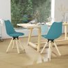 vidaXL Chaises &agrave; manger pivotantes lot de 2 turquoise PP