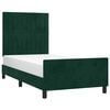 vidaXL Cadre de lit sans matelas vert fonc&eacute; 80x200 cm velours