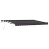 vidaXL Cadre de store manuel avec LEDs Anthracite 5 &times; 3,5 m