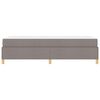 vidaXL Cadre de lit avec matelas Taupe 100 x 200 cm tissu