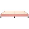 VidaXL Cadre de lit sans matelas rose 180x200 cm velours