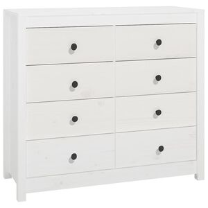 vidaXL Armoire lat&eacute;rale Blanc 100x40x90 cm Bois de pin massif