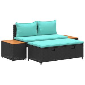 vidaXL Ensemble de canap&eacute;s d'ext&eacute;rieur 4 -Seater 4 pcs 55 x 30 x 39 cm