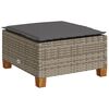 vidaXL Salon de jardin 8 pcs avec coussins gris r&eacute;sine tress&eacute;e