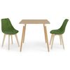 vidaXL Ensemble de salle &agrave; manger 3 pcs Vert clair