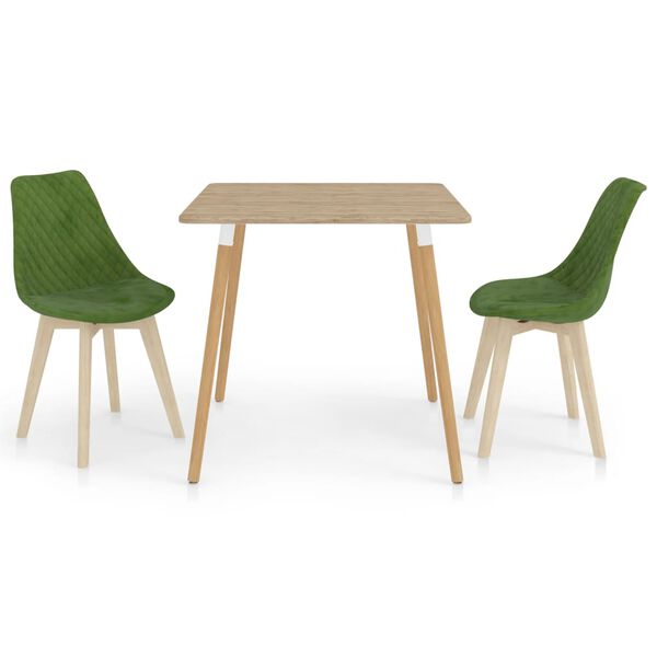 vidaXL Ensemble de salle &agrave; manger 3 pcs Vert clair