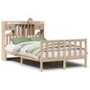 vidaXL Lit biblioth&egrave;que sans matelas 135x190 cm bois de pin massif