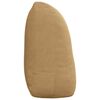 vidaXL Coussin de Dos Marron 120 x 24 x 50 cm Velours