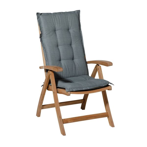 Madison Coussin de chaise &agrave; haut dossier Basic 123x50 cm gris