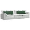 vidaXL Coussins de canapé 2 pcs Vert foncé 120 x 40 cm