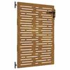 vidaXL Portail de jardin 85x150 cm acier corten conception de carr&eacute;