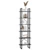 vidaXL &Eacute;tag&egrave;re de rangement Gris 60x30x210 cm Bois d'ing&eacute;nierie