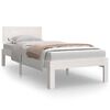 vidaXL Cadre de lit sans matelas blanc 75x190 cm