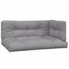 vidaXL Canap&eacute;s d'angle palette de jardin 2 pcs et coussins bois acacia