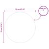 vidaXL Miroir mural Rond &Oslash; 70 cm verre tremp&eacute;