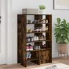 vidaXL Cabinet &agrave; chaussures 2 pcs Ch&ecirc;ne fum&eacute; Bois d'ing&eacute;nierie