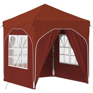 vidaXL Tente de f&ecirc;te pop-up 192 x 192 x 245 cm Terre cuite