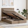 vidaXL Lit de Rangement Cappuccino 140 x 200 cm Cuir synth&eacute;tique