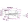 vidaXL Lit coulissant sans matelas blanc bois de pin solide