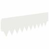 vidaXL Bordure de Pelouse 10 pc 103 x 30 cm m&eacute;tal Blanc