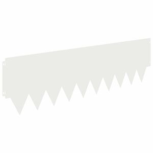 vidaXL Bordure de Pelouse 10 pc 103 x 30 cm Acier Blanc