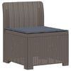 vidaXL Canap&eacute; de jardin 1 place avec coussin look rotin PP Gris clair