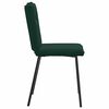 vidaXL Chaises &agrave; manger lot de 4 Vert fonc&eacute; Velours