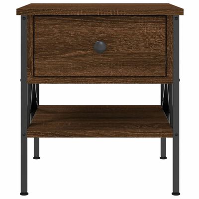 vidaXL Table de chevet chêne marron 40x42x45 cm bois d'ingénierie