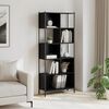 vidaXL Biblioth&egrave;que noir 72x28x172 cm bois d'ing&eacute;nierie