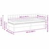 vidaXL Cadre de lit d'angle avec matelas 2 pcs Noir Velours
