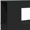 vidaXL T&ecirc;te de lit &agrave; LED noir 220x18,5x103,5 cm bois d'ing&eacute;nierie