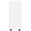 vidaXL Cabinet en Bois Blanc 88,5 x 30,5 x 73 cm Bois d'ing&eacute;nierie