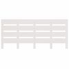 vidaXL T&ecirc;te de lit Blanc 160x3x80 cm Bois massif de pin