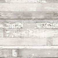 Noordwand Papier peint Homestyle Wood Blanc cassé et gris