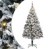 vidaXL Sapin de No&euml;l artificiel Blanc 240 cm PVC, Acier et Plastique
