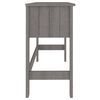 vidaXL Bureau HAMAR Gris clair 110x40x75 cm Bois massif de pin
