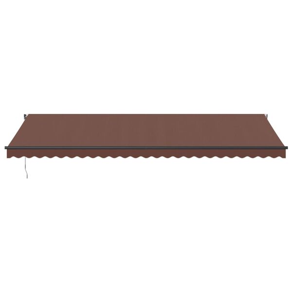vidaXL Auvent r&eacute;tractable automatique avec LED marron 600x350 cm