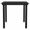 vidaXL Ensemble &agrave; manger jardin 5pcs marron poly rotin verre
