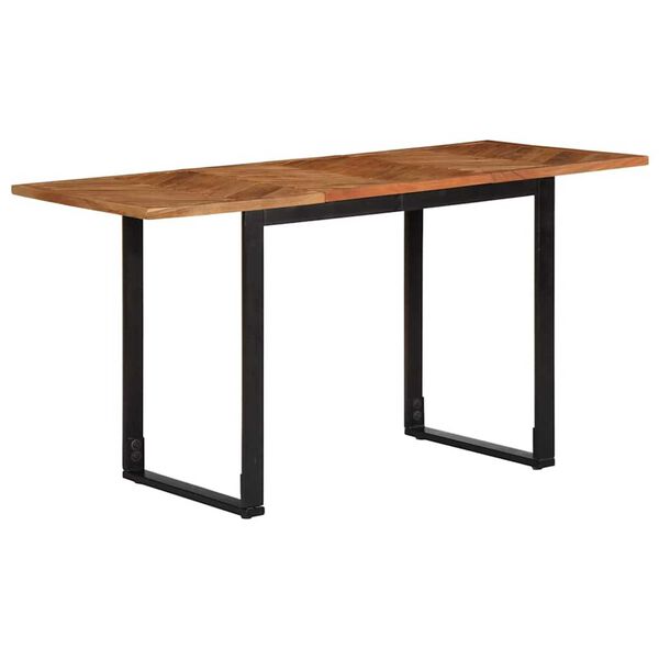vidaXL Table à manger 140x70x75 cm bois massif d'acacia
