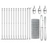 vidaXL Cl&ocirc;ture avec poteau Argent&eacute; 0,4 x 25 m Acier